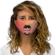 Load image into Gallery viewer, Josh R. Fan Art: Snug-Fit Polyester Face Mask (Peach,) Two Faced With Martine Beerman
