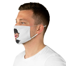 Load image into Gallery viewer, Bryce H.  Fan Art: Fabric Face Mask (White,) Two Faced With Martine Beerman
