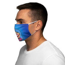 Load image into Gallery viewer, Jeffree S. Fan Art: Snug-Fit Polyester Face Mask (Blue,) Two Faced With Martine Beerman
