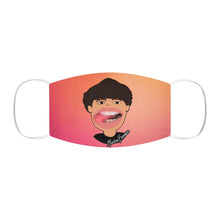 Load image into Gallery viewer, David D. Fan Art: Snug-Fit Polyester Face Mask (Peach,) Two Faced With Martine Beerman

