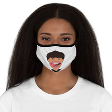Load image into Gallery viewer, David D. Fan Art: Fitted Polyester Face Mask (White,) Two Faced With Martine Beerman
