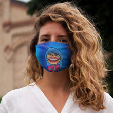 Load image into Gallery viewer, Jeffree S. Fan Art: Snug-Fit Polyester Face Mask (Blue,) Two Faced With Martine Beerman
