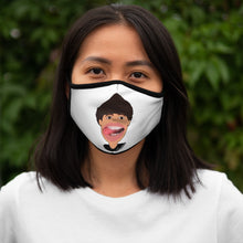 Load image into Gallery viewer, David D. Fan Art: Fitted Polyester Face Mask (White,) Two Faced With Martine Beerman
