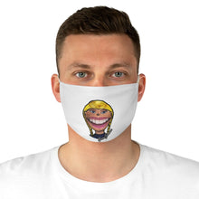 Load image into Gallery viewer, Emma C.  Fan Art: Fabric Face Mask (White,) Two Faced With Martine Beerman
