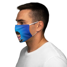 Load image into Gallery viewer, Josh R. Fan Art: Snug-Fit Polyester Face Mask (Blue,) Two Faced With Martine Beerman
