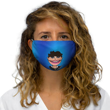 Load image into Gallery viewer, Josh R. Fan Art: Snug-Fit Polyester Face Mask (Blue,) Two Faced With Martine Beerman
